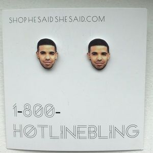 Drake HotLine Bling Stud Earrings